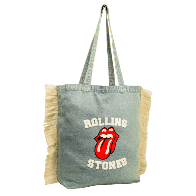 Rolling Stones Frayed Denim Jeans bag