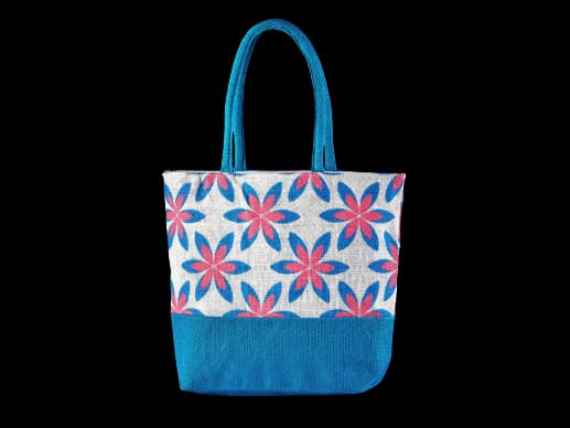Flower Blue Tote Fashion bag