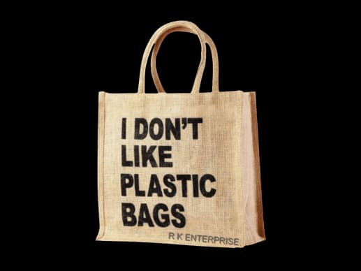 Jute Promotional Slogan Bag