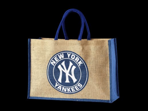 Bronx Bomber Burlap Promotional bag