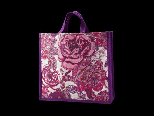 Customize printed jute shopping bag