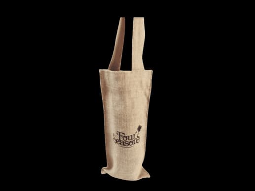 Natural Single Bottle Wine bag