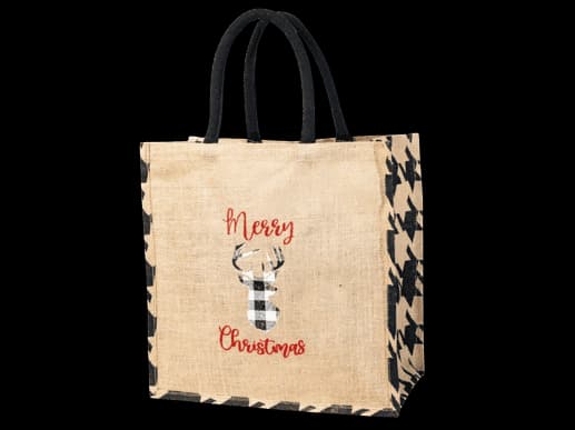 Black Houndstooth Reindeer