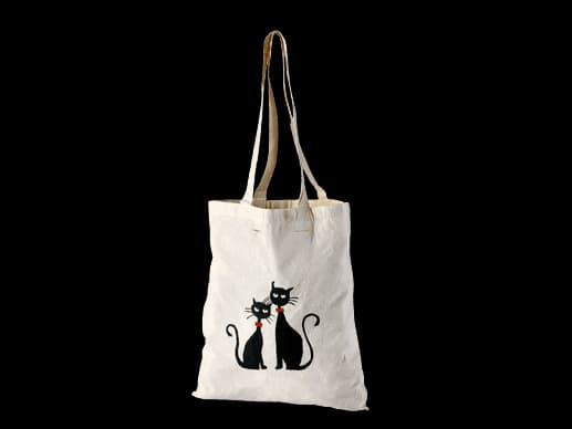 Two Black Cats Calico bag