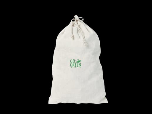Cotton Laundry Drawstring bag