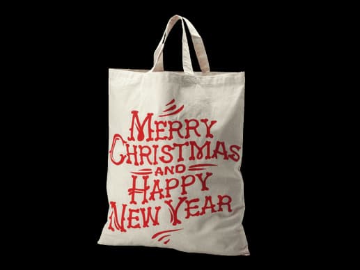 Merry Christmas Cotton Promotional bag