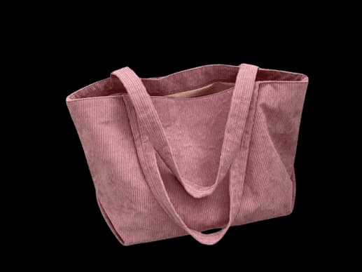 Light Pink Cotton Velvet bag