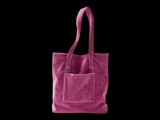 Cotton Velvet bag with Pocket