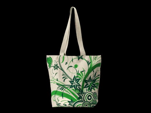 Green Ecofriendly Canvas Tote bag