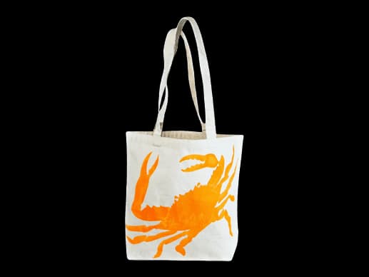 Orange Crab Canvas Tote bag