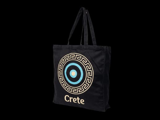 Black Printed Canvas Tote bag