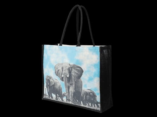 Elephant Herd Juco Tote bag