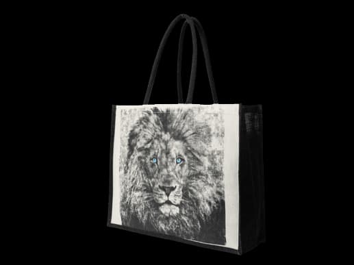 Blue Eye Lion Juco Tote bag