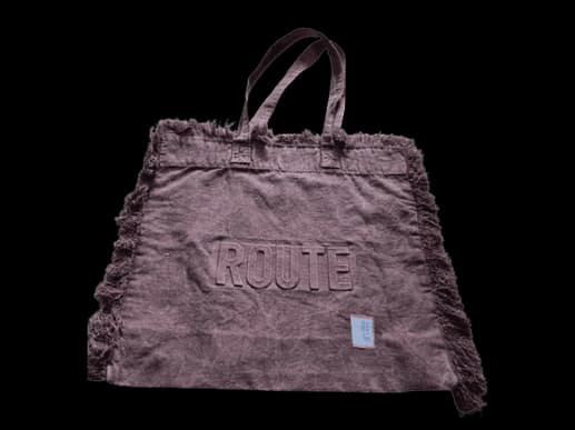 Washed Canvas Route Fringe Tote bag