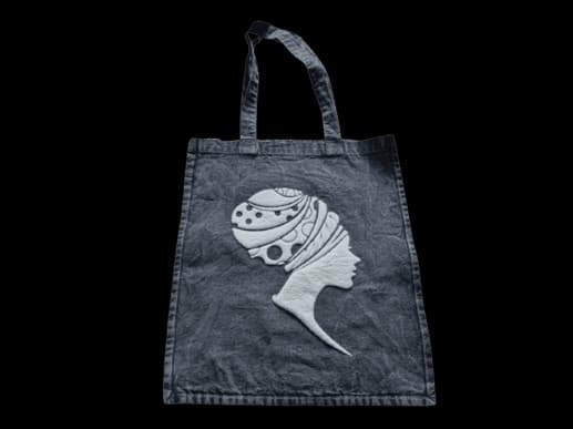 Applique Washed Cloud Canvas bag
