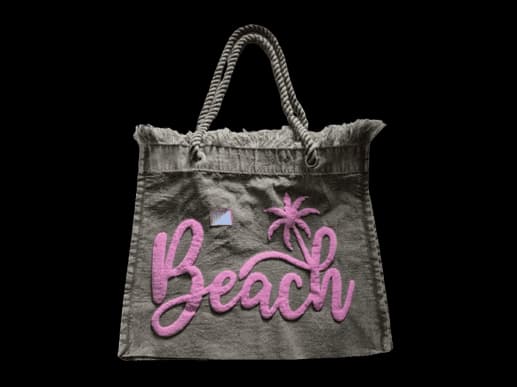 Washed beach bag