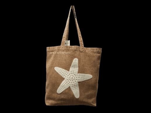 Seaside Star Cloud Wash Drill Carry Tote bag