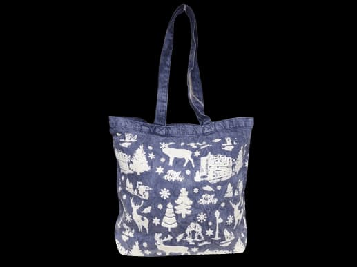 Snow Forest Cloud Washed   Drill Carry Tote