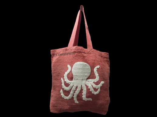 Coastal Octopus Cloud Washed   Drill Bag