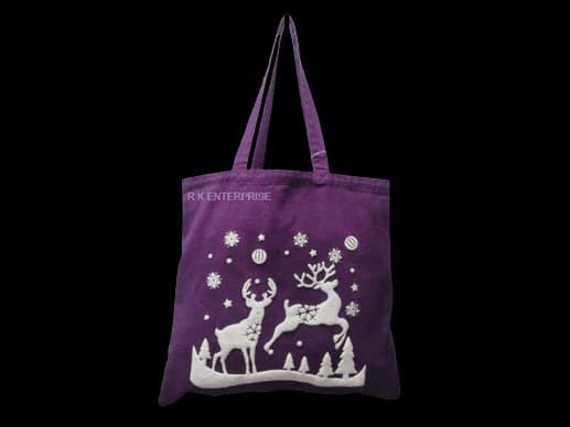 Winter Holiday Drill Washed Shoulder Bag