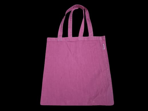 Rose Pink Drill Washed Tote Bag