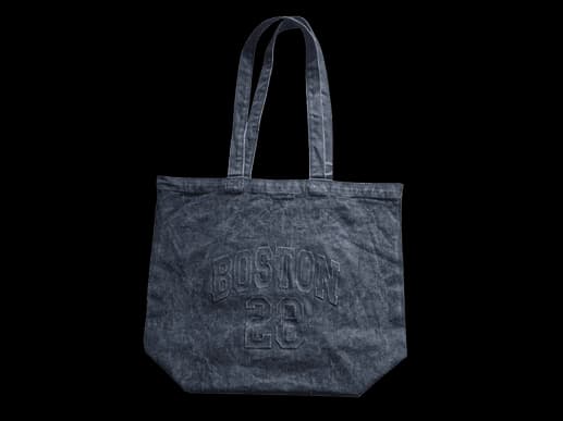 Vintage College Style Denim Tote Bag