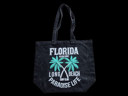 Paradise Life Florida Denim Jeans Tote