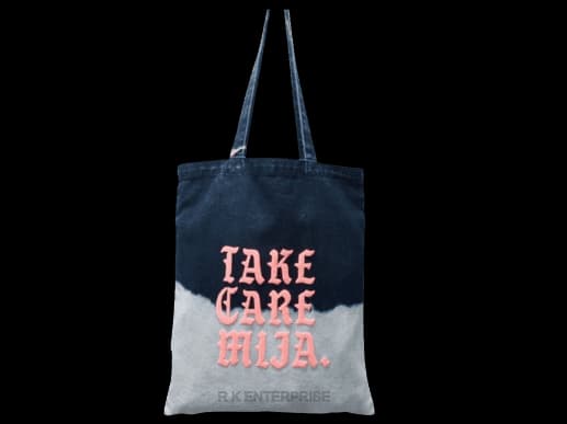 Two-Tone Denim Jeans Jeans Washed bag