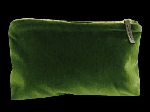 Velvet Zipper Pouch bag