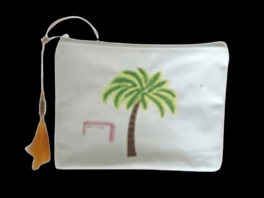 Palm Tree Canvas Pouch bag