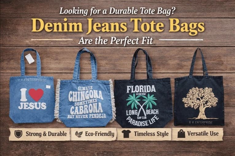 Denim Jeans Tote Bags